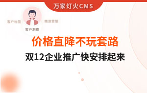 雙12年終大促，價格直降不玩套路！抗疫三年終結(jié)束，企業(yè)推廣快安排起來~